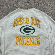 Vintage 90s Champion Reverse Weave Green Bay Packers Sweatshirt Mens XL 21.5x26