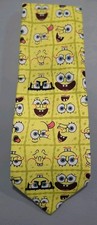 Vintage SpongeBob SquarePants Mens Necktie 2000s Nickelodeon