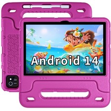 EDDBNi Kids Tablet Android 14 Tablet 10 inch Kids Tablets with Case Quad Core...