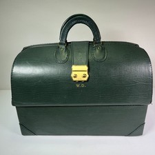 Vintage amiet 65217 Green Genuine Leather Doctor Travel Bag (W.D.) Made In USA
