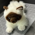 Aurora Himalayan/Siamese Kitten Kitty Cat Plush Stuffed Animal Blue Eyes Toy 12"