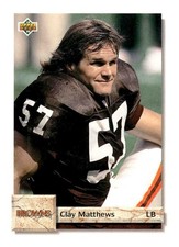 1992 Upper Deck #215 Clay Matthews