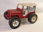 Vintage 70s Tonka Red Jeep Dune Buggy W/TOP Pressed Steel Jeep