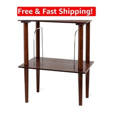 Compact and Elegant Wooden Stand for 50 Vinyl Records - Easy Assembly