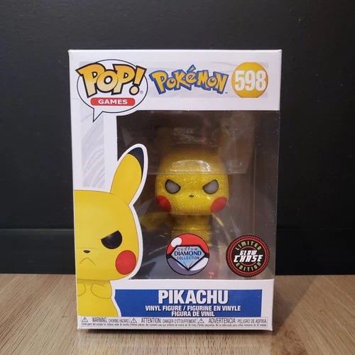 Funko Pop! Vinyl: Pokémon - Pikachu #598 - Diamond Collection Glow Chase