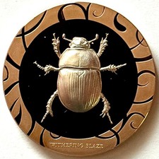 COOK ISLANDS 5 DOLLARS 2017 SILBER 999 PP Scarab Selection III - Withering Blaz