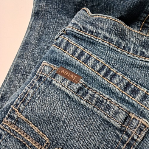 Ariat B4 Nelson Relaxed Bootcut Jeans Boys Sz 14 Blue Denim 27X30 - Picture 6 of 11