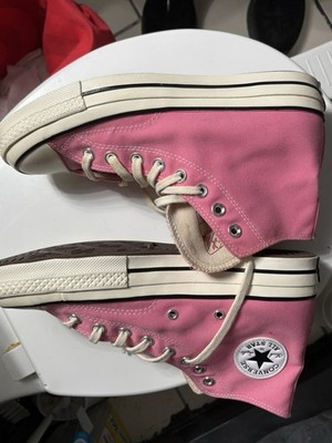 Converse Chuck Taylor All Star High Top Pink Lace Up Sneaker Textile Rubber