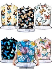 Eurzom 6 Pack Adult Bibs for Elderly Women Men, Reusable Adult Bibs for Eatin...