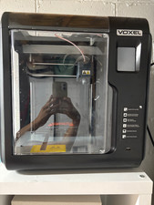 3d printer Voxel with 2 boxes of filament and instructions- black- used 3x 
