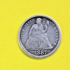 1887-S 10c Seated Liberty Dime ~ Fine Details
