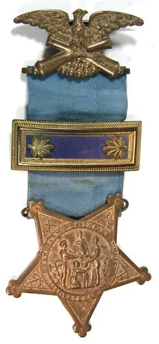 ca1884 CIVIL WAR VETERAN GAR / GRAND ARMY OF THE REPUBLIC MEMBER BADGE TYPE IVa