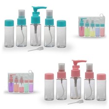 7-tlg. Reiseflaschen Set inkl. Zippbeutel 40ml Flugzeug & Handgep&auml;ck geeignet