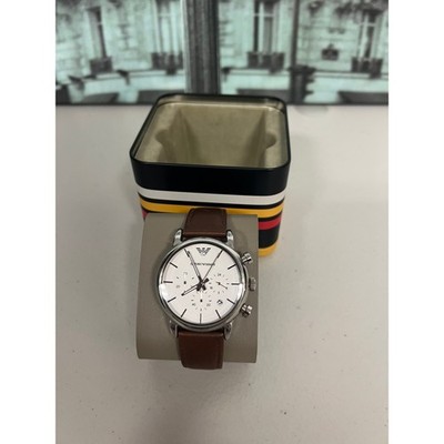 Emporio Armani AR1848 Luigi Large Men's Watch With White Dial