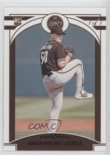 2020 Panini Chronicles Legacy Black 1/1 Adrian Morejon #9 6m7