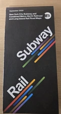 September 2025 New York City NYC MTA Subway & Metro North Railroad Map