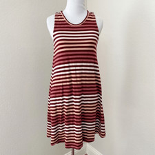 Madewell Sully Tank Dress Size Small Highpoint Sleeveless Jersey Knit Stripe