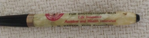 Vintage Brothehood of Railroad Trainmen Insurance Mechanical Pencil Galesburg Il - Picture 3 of 6