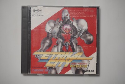 PC Engine CoreGrafx Etrnal City boxed Japan NEC Hu-Card game US Seller