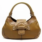 TOD'S Handtasche Beuteltasche Tasche Schultertasche Leder Magnetverschluss Japan Kostenloser Versand GEBRAUCHT