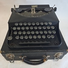 1938 Remington Rem Rand Cadet Portable Typewriter w/ Case S# CB126642 Gorgeous! thumbnail