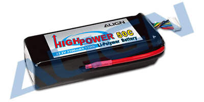 Align 6S1P 22,2V 3300mAh/50C Lipo: HBP33003T