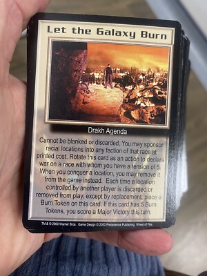LET THE GALAXY BURN WHEEL OF FIRE 2000 BABYLON 5 CCG COLLECTORS CARD NEAR MINT