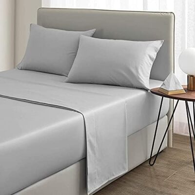 Silver Grey 6 Piece Sheet Set 800 Thread Count Egyptian Cotton Extra Deep Pocket