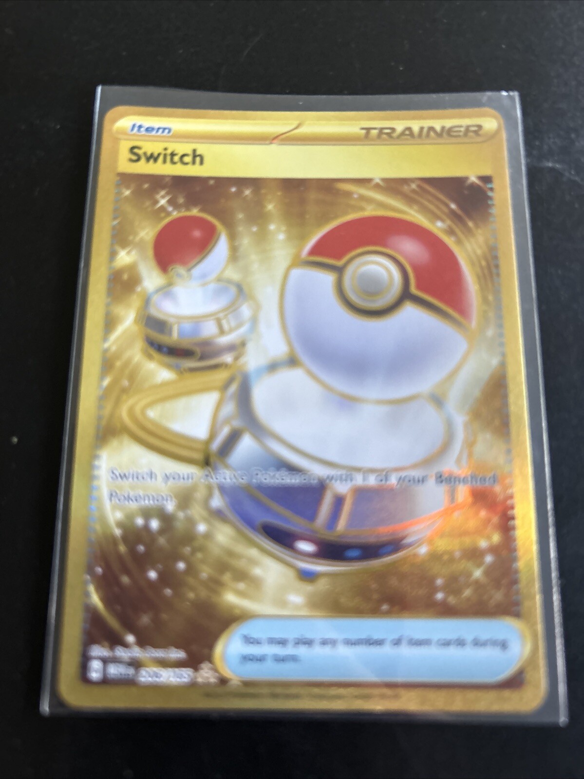 Switch 206/165 Gold - English Scarlet & Violet Pokemon 151 Pokemon Card NM
