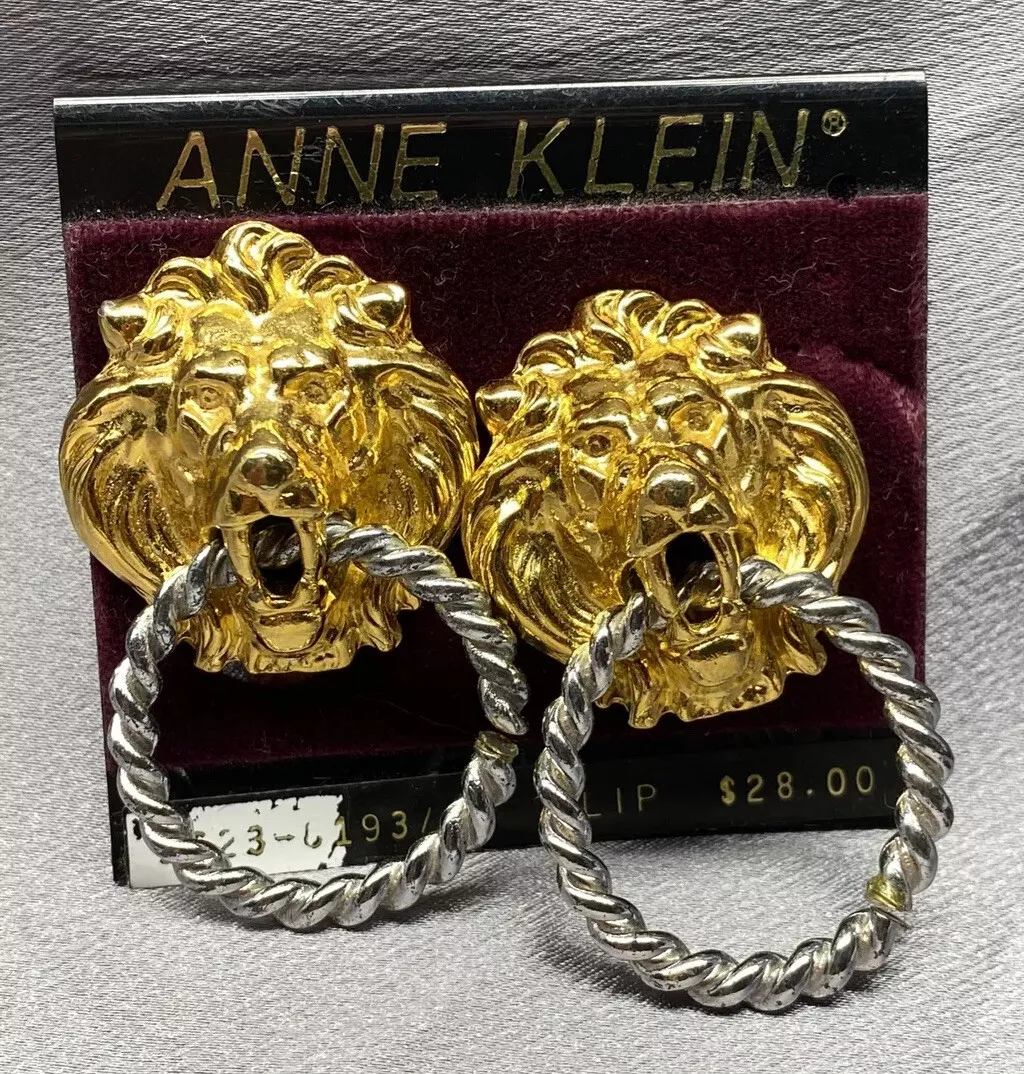 Lion head door knocker earrings deals