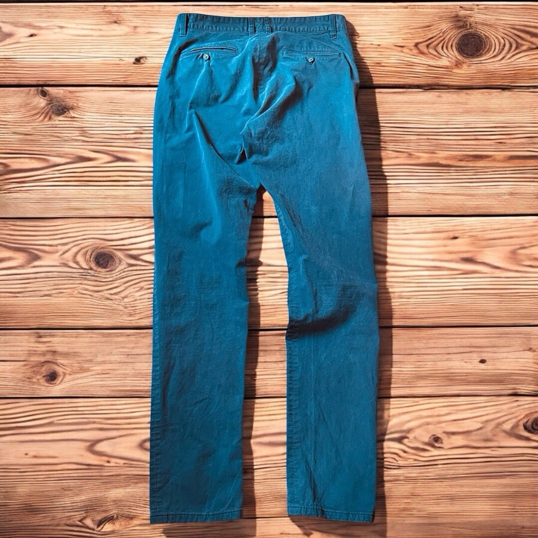 Pantalones chinos Todd Shelton Café 34/35 pizarra pierna recta elásticos