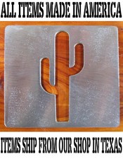 Cactus stencil, small metal stencil, small 3.5 inch wood router, painting, cnc