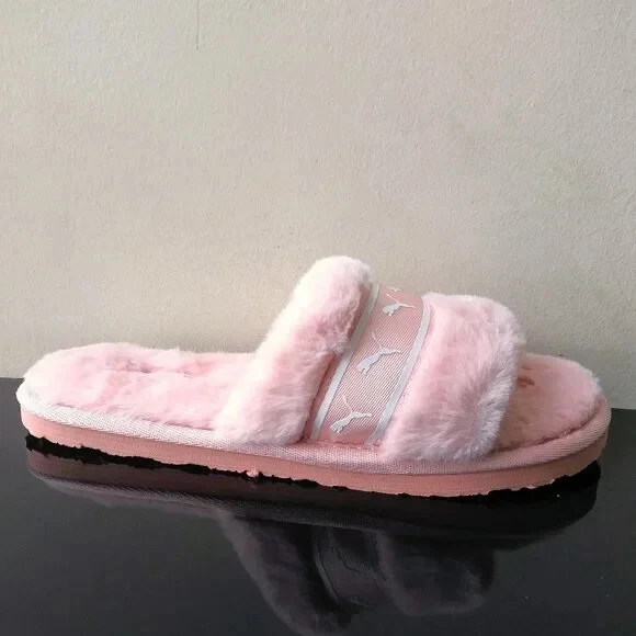 Puma sandalo donna pelliccia sintetica Fluff Remix in Lovely Lotus Puma bianco