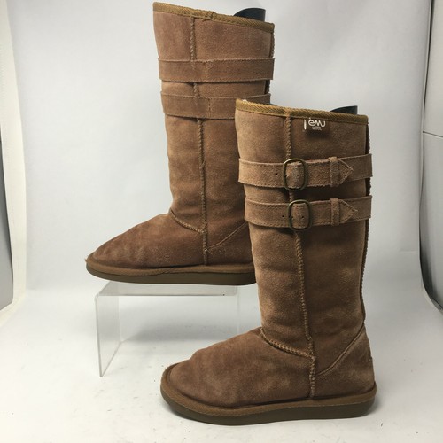 Winter Boots Brown Suede Wool W20095 