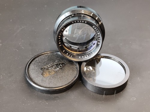 Dallmeyer 152mm 1:4.5 Vergrößerungsobjektiv mit Filter, guter Zustand