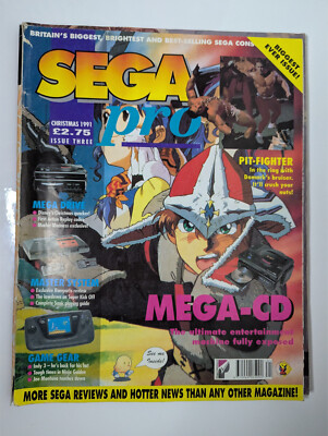 Sega Pro Issue 3 -Sonic - Indiana Jones- Ramparts- Marble Madness- Pit-Fighter