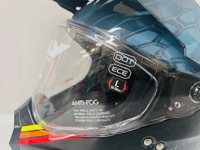 Casco oculto Fly Racing Trekker Kryptek en pizarra/negro/rojo, talla grande- NUEVO Foto 3 de 4