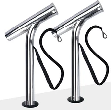 2X Stainless Steel Fishing Rod Holder Outrigger Plug-In Marine Boat Yacht 