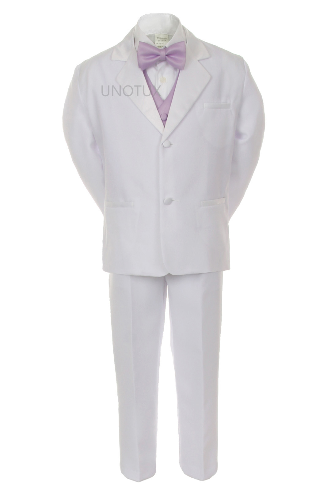 White Suit Tuxedo Royal Blue Vest Tie 