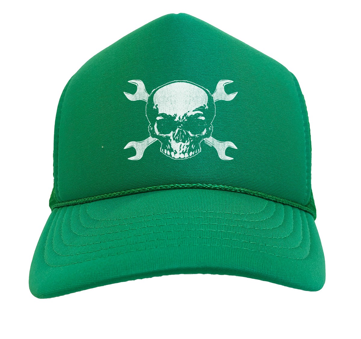 Skull with Crossed Wrenches - Mechanic Tools Solid Trucker Hat | eBay