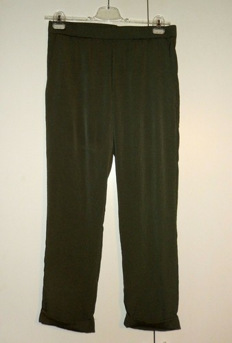 H\u0026M Conscious - Jogger in crèpe verde oliva - Tg. 46 - alla caviglia,  perfetto | eBay