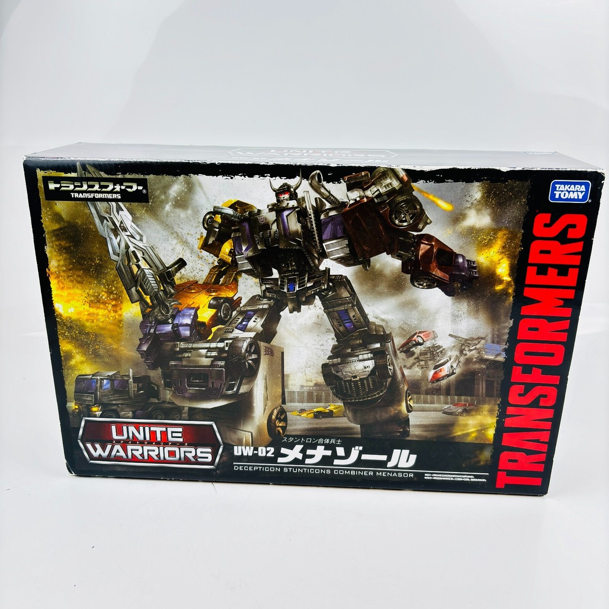 Transformers Unite Warriors UW02 Menasor Menazoru Figure W/box