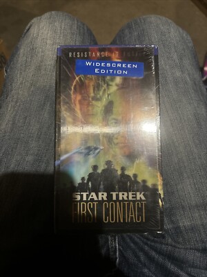 Vintage Star Trek First Contact VHS Tape Hologram Cover 1997 NEW Widescreen