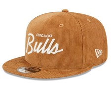 New Era 9FIFTY CHICAGO BULLS Cordscript Adjustable Snapback Hat NEW jordan nba