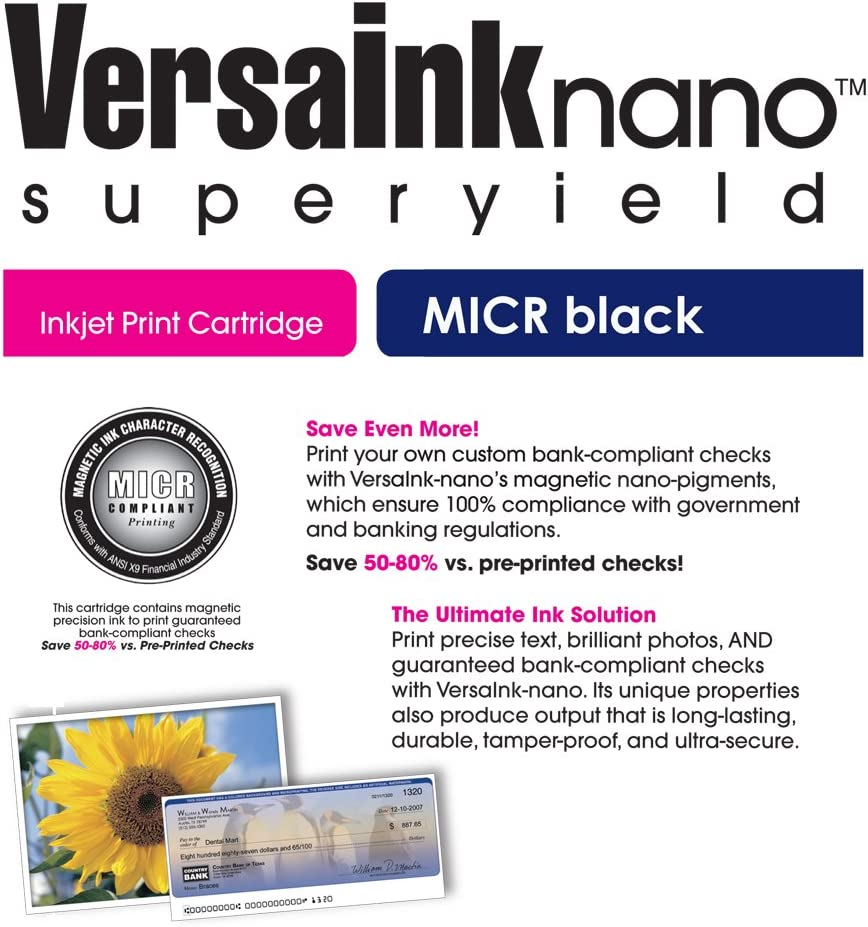 VersaInkNano HP 67 MS MICR Black Ink Cartridge for Check Printing eBay