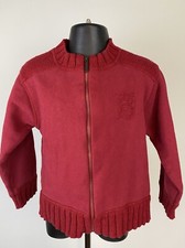Burberry Boys Sweater, size 4, Burgundy with embroidery. Cotton / Wool. Fall/Win