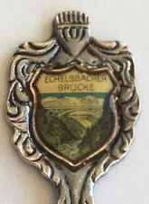 Vintage Souvenir Spoon Collectible Echelsbacher Brucke Germany