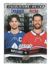 John Tavares / Jeff Petry EI-5 2022-23 Upper Deck MVP Encounters on Ice Card