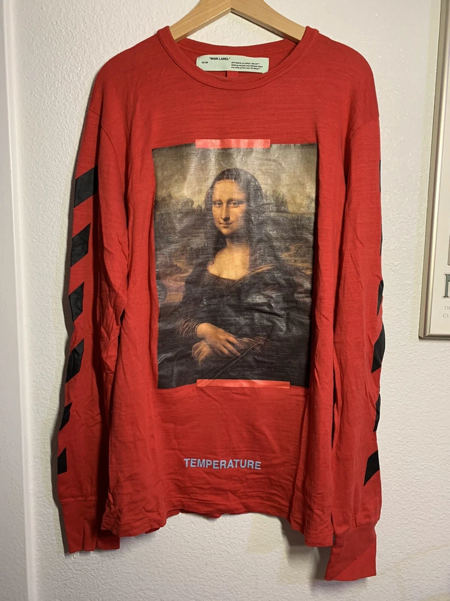 2018 Off-White Virgil Abloh Mona Lisa Long Sleeve T-Shirt Men’s Large