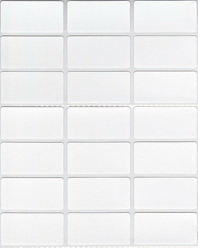 Medium White, Coloured Iron On Personalised Name Clothing Labels / Tags 30*15mm - Picture 6 of 25